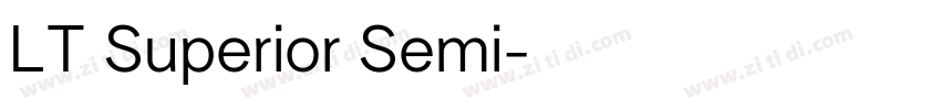 LT Superior Semi字体转换
